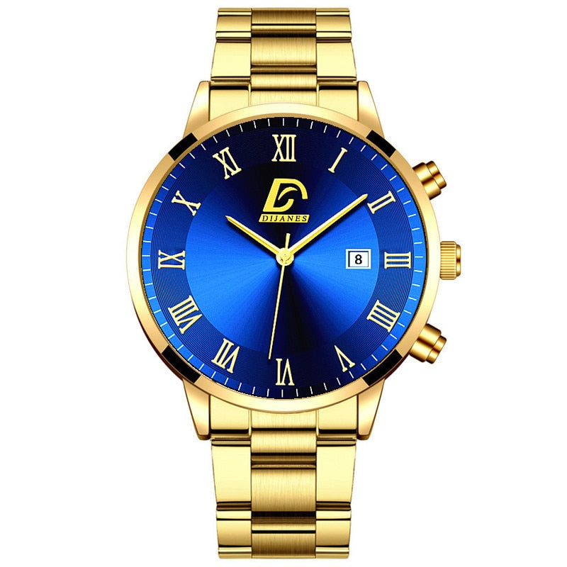 Luxury Minimalist Quartz Stainless Steel Wrist Watch