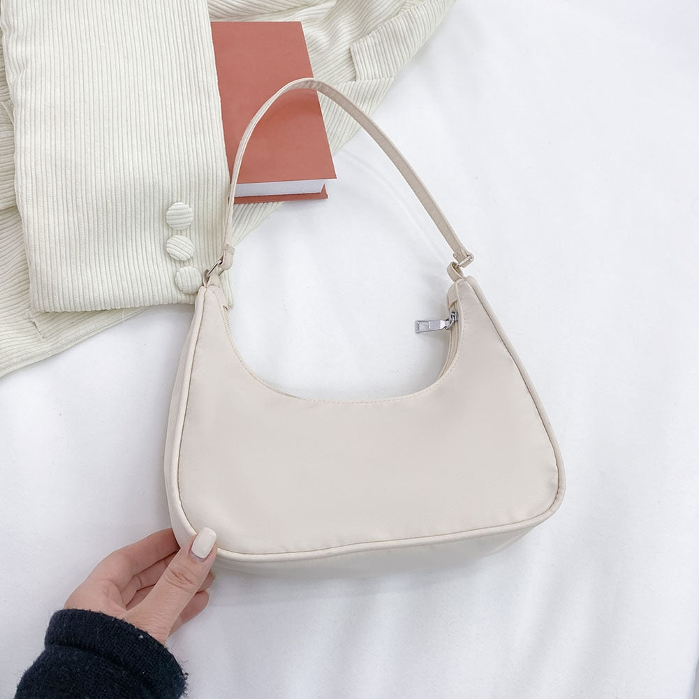 PU Leather Solid Color Chain Shopper Shoulder Bags