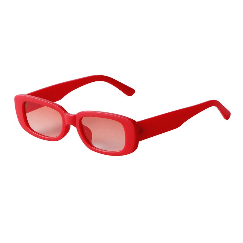 Emosnia Women Man Fashion Small Rectangle Candy Shades Sunglasses