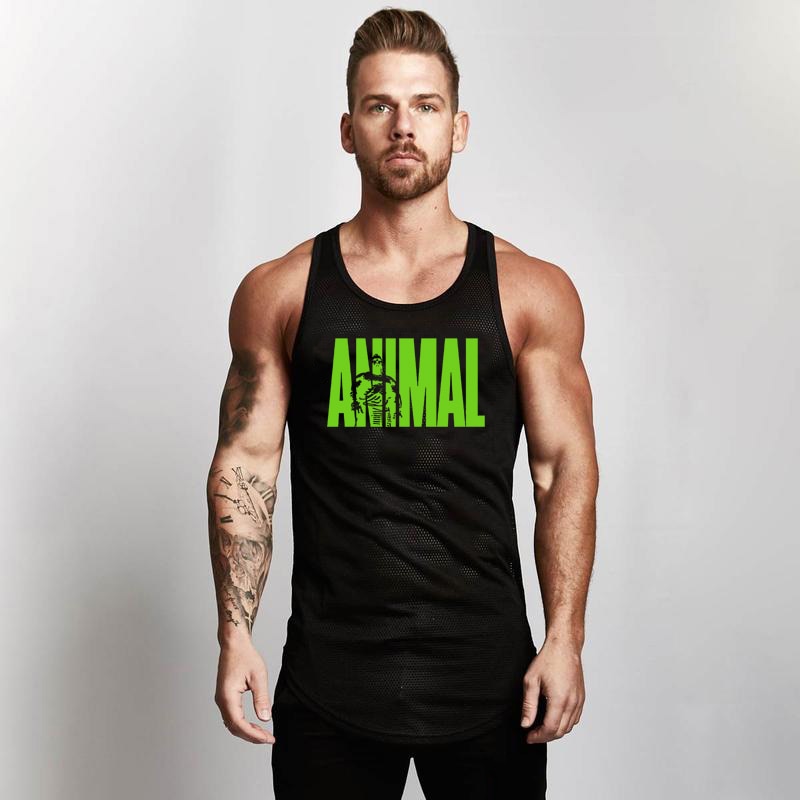Summer Brand Fitness Tank Top Men Bodybuilding