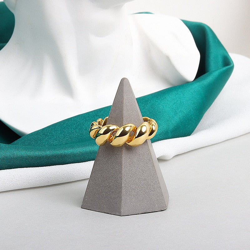 LIVVY Trend Gold Colo rSilver Color Rings