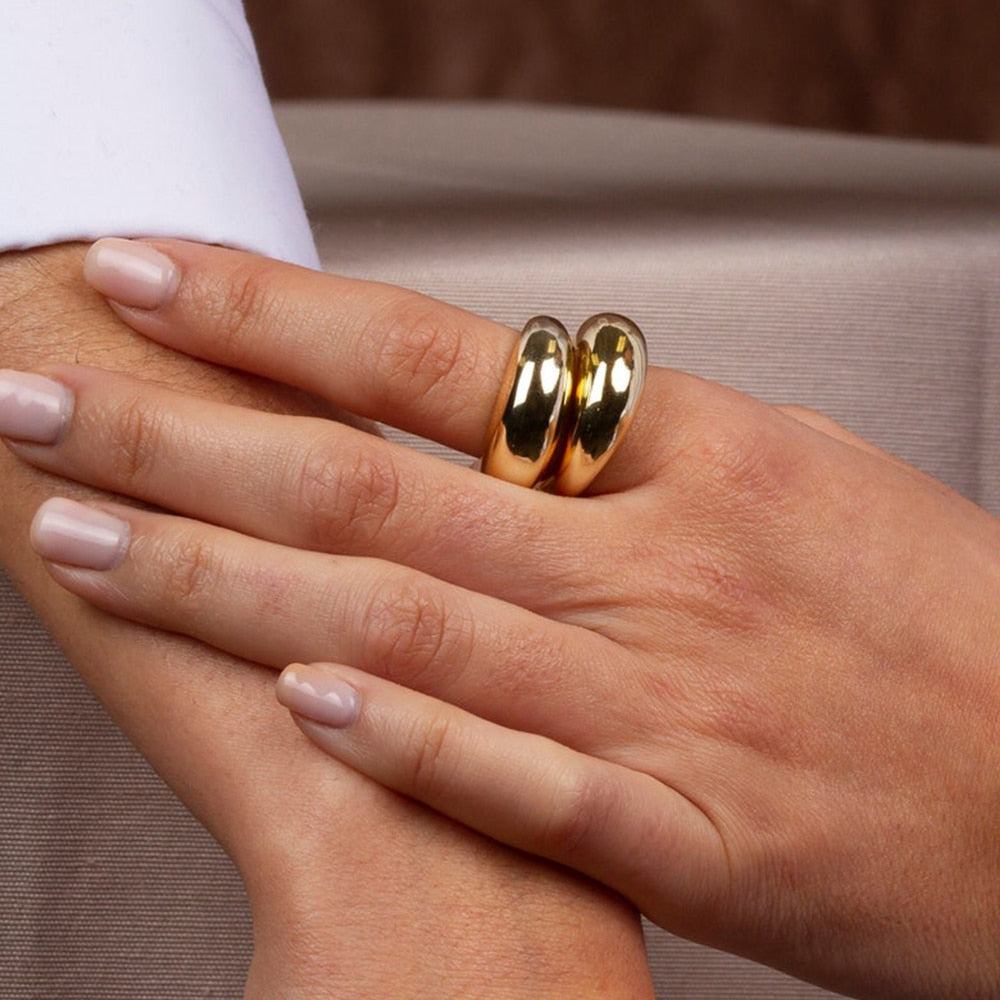 e-Manco Fashion Simple Stainless Steel Ring