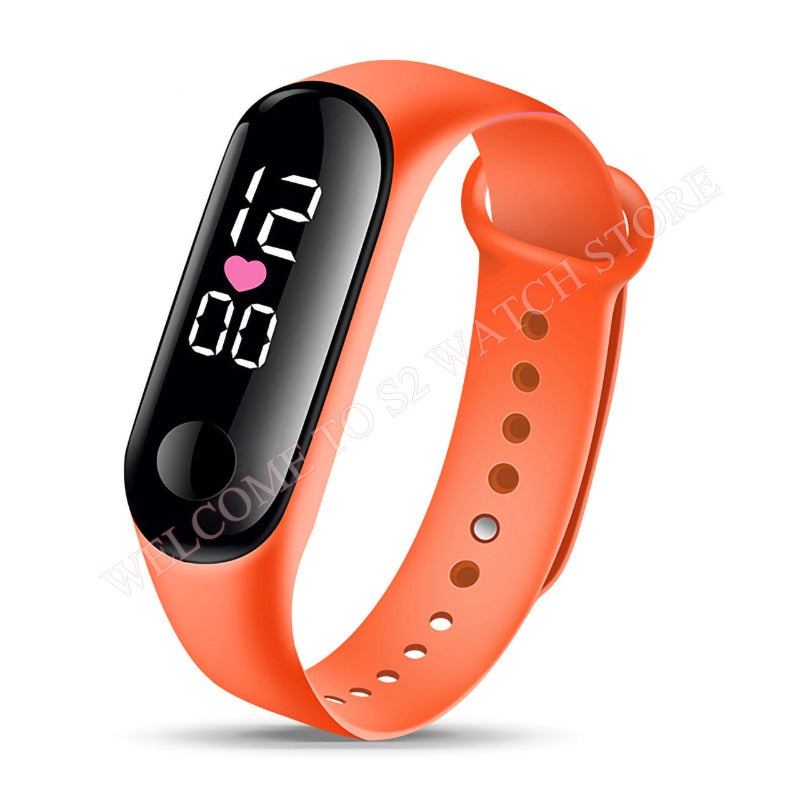 Candy Color Silicone Strap Watch LED Digital Watch Bracelet