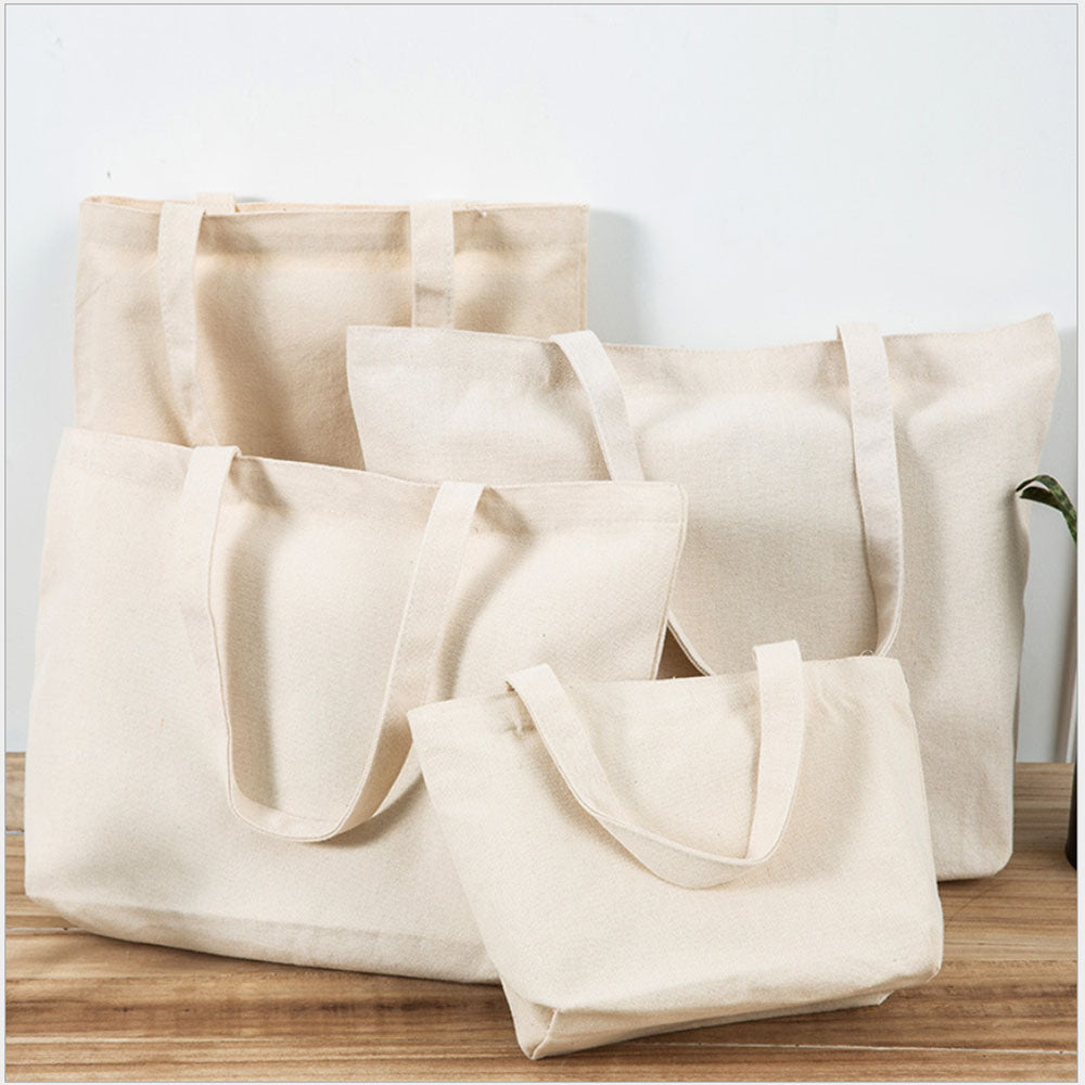 Cotton Zipper Portable Canvas Bag