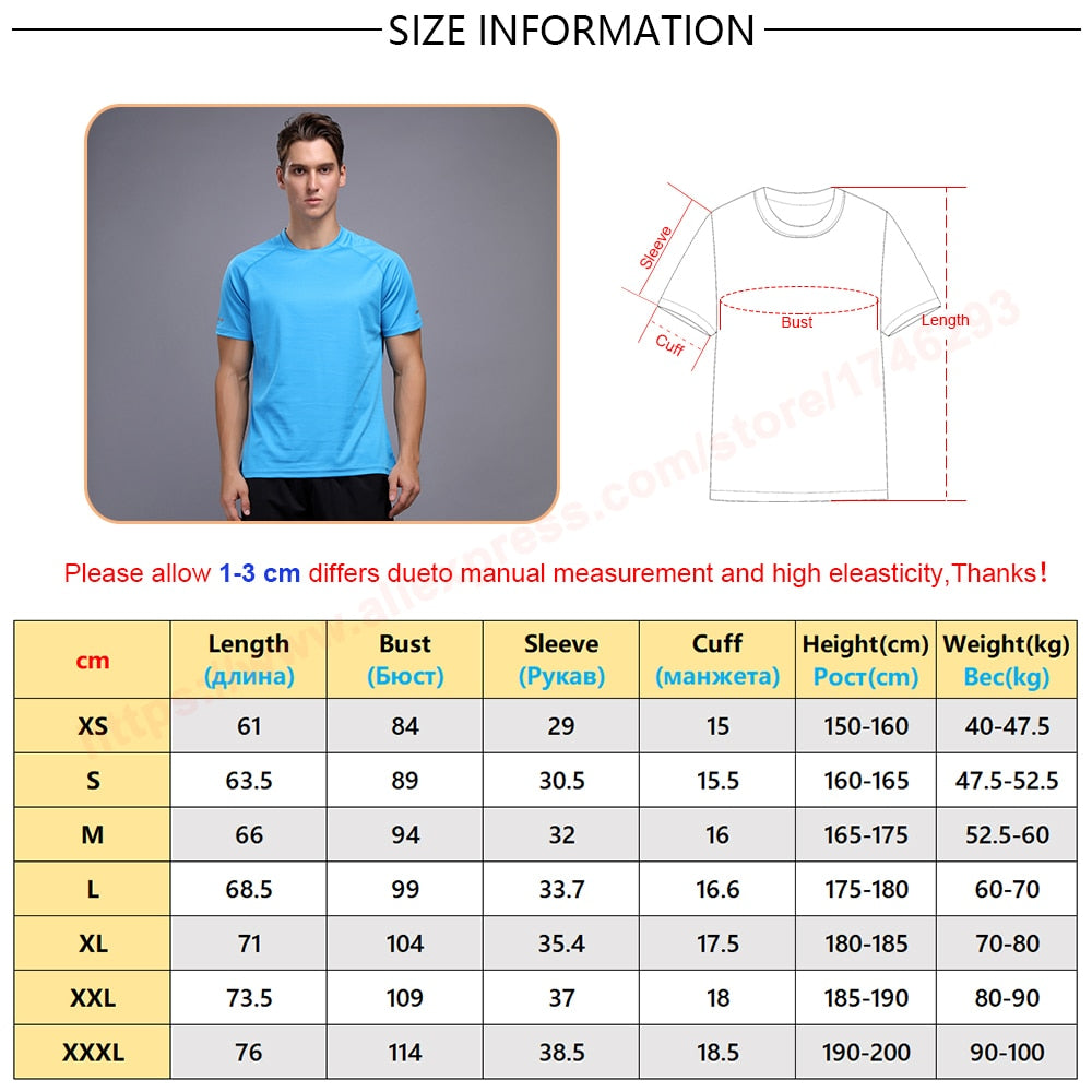 Breathable Short Sleeve Running Fitness T-shirt