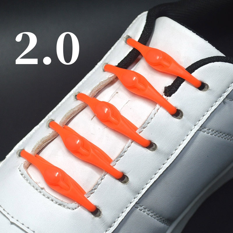 16pcs Silicone Shoelaces Round Elastic Shoe Laces - Jeglowstore