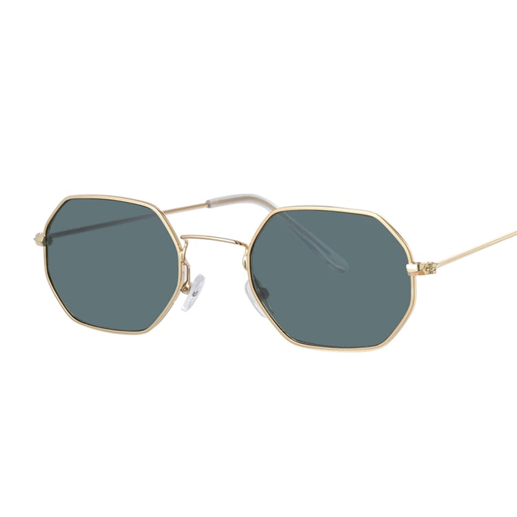 Fashion Small Metal Frame Square Sunglasses