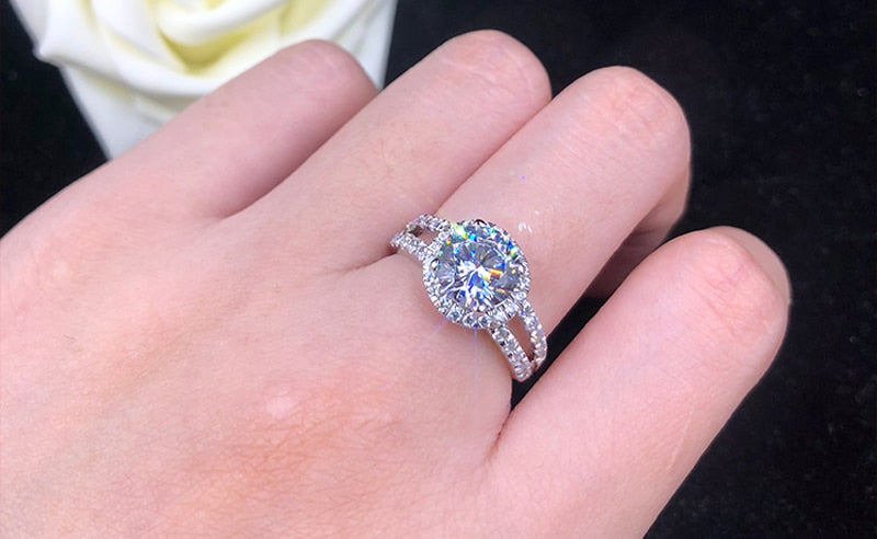 Original Certified Tibetan Silver Cubic Zirconia Ring