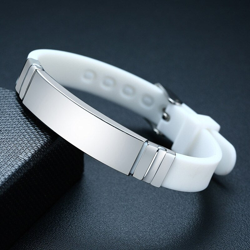 Personalize Engrave Service Stainless Steel ID Tag Unisex