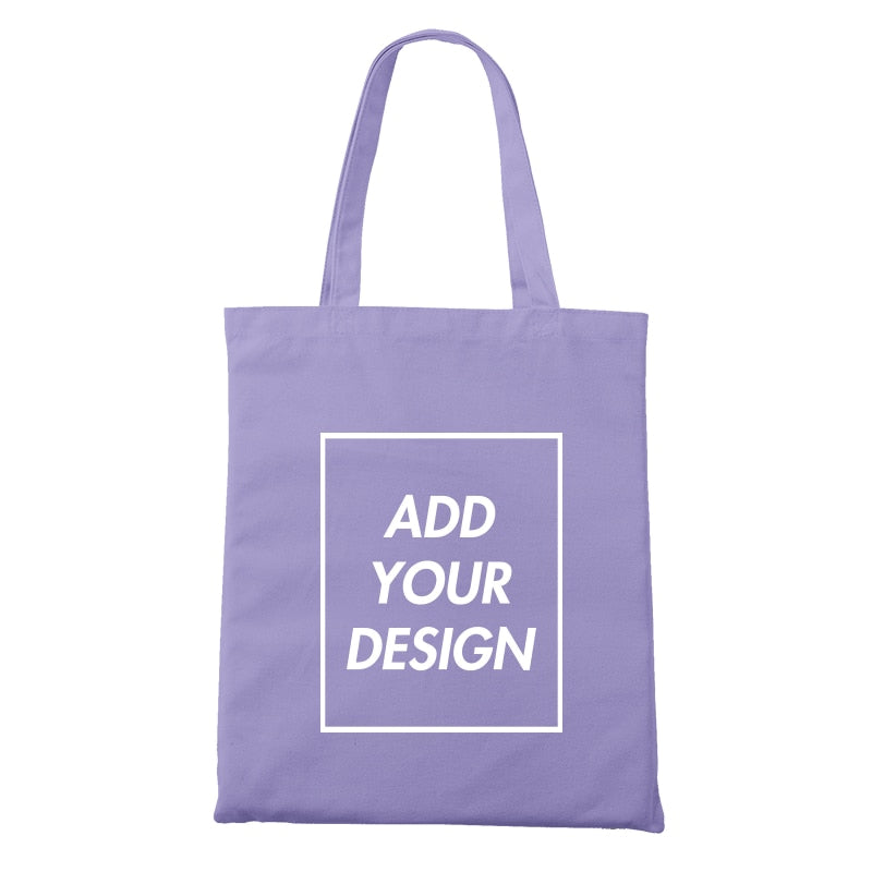 Custom Original Design White Zipper Unisex Canvas Bags