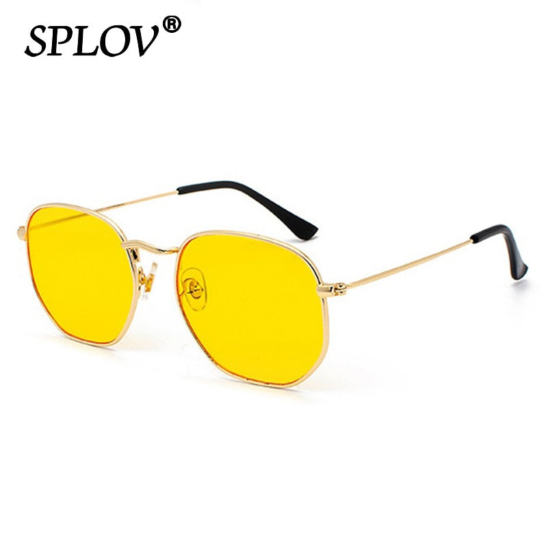 Men Women Sunglasses Square Polygon Sun Glasses Clasic Brand