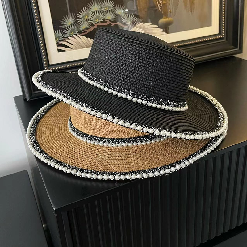 Pearl Ins Women's Spring and Summer Beach Sun Protection Sun Hat