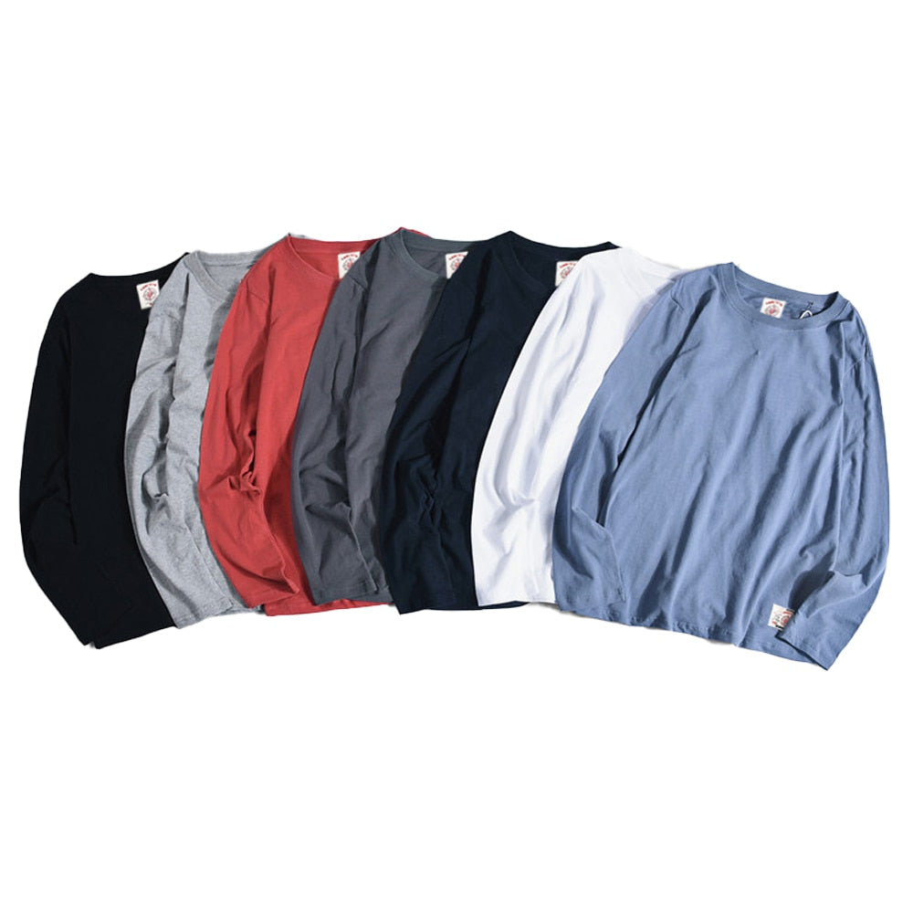 100% Cotton Long Sleeve T shirt For Men