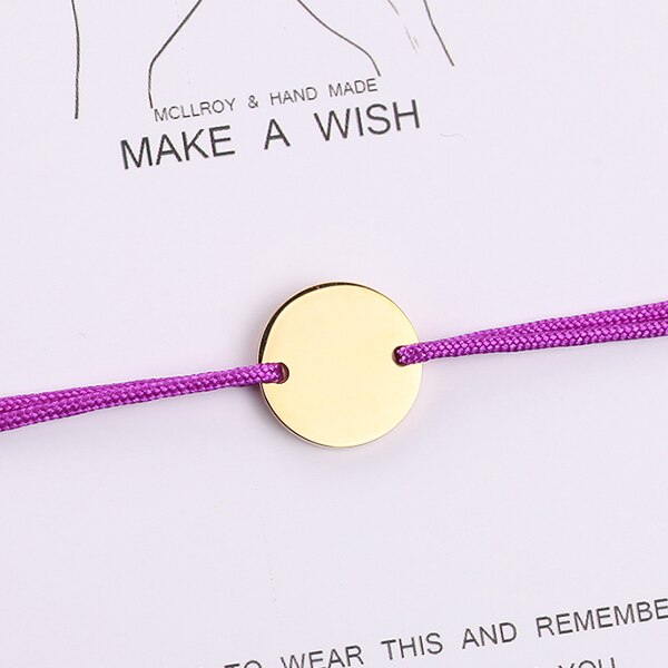 Personalized Stainless Steel rope bracelet