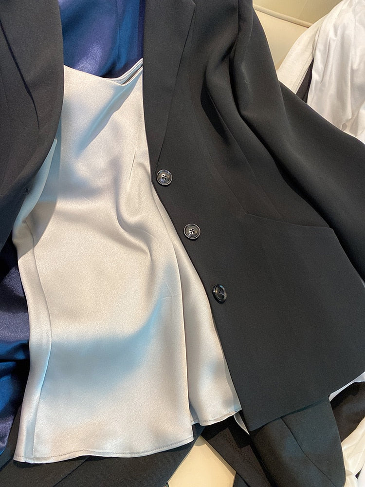 Casual V Neck Harness Silk Top