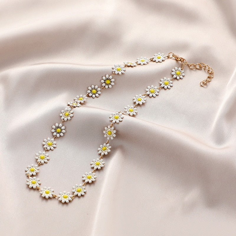 Elegant Flower Daisy Clavicle Necklace