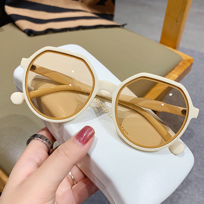 OLOEY All-match Trend Personalized Round Frame Sunglasses