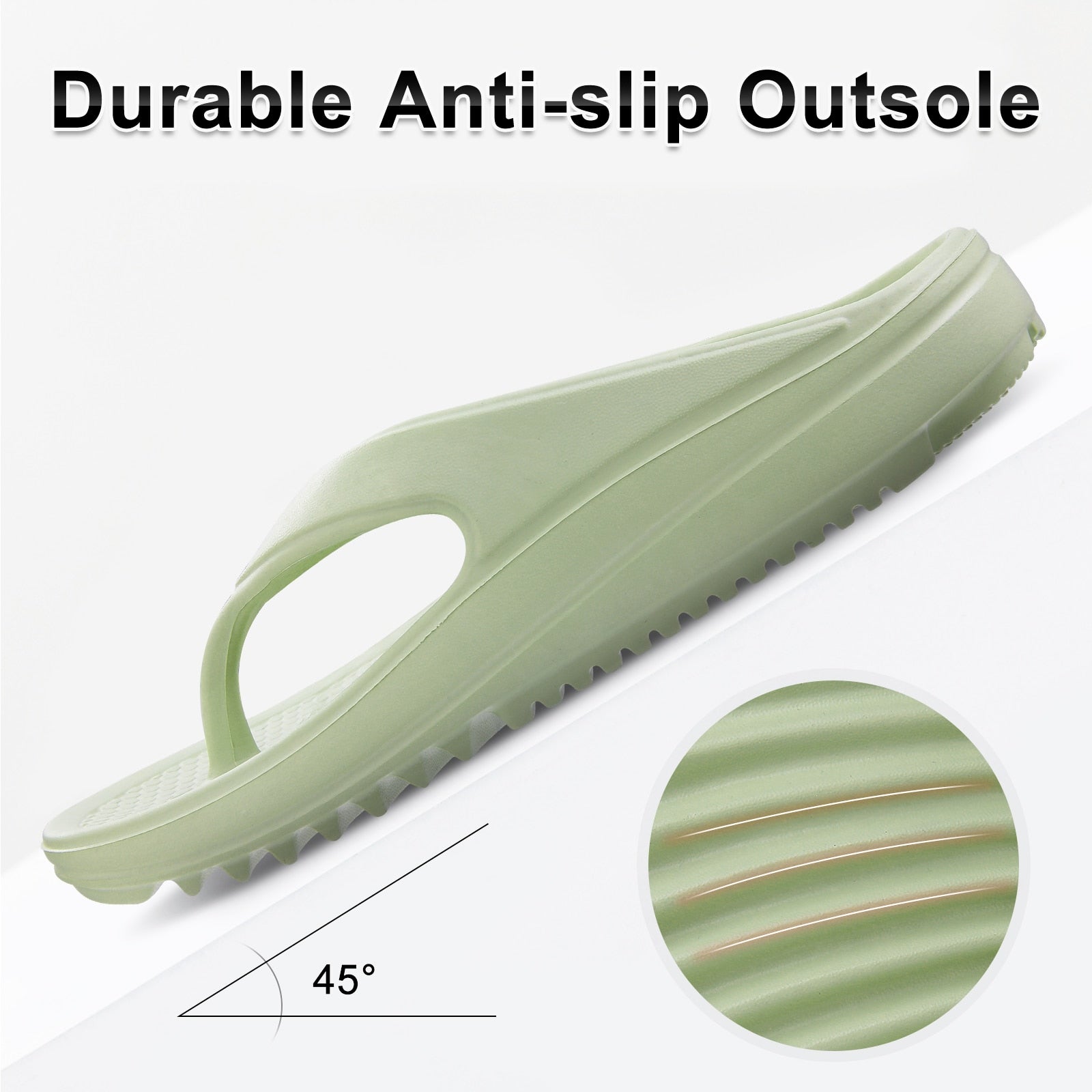 Comwarm Thick Sole Non-Slip Soft Flip Flops