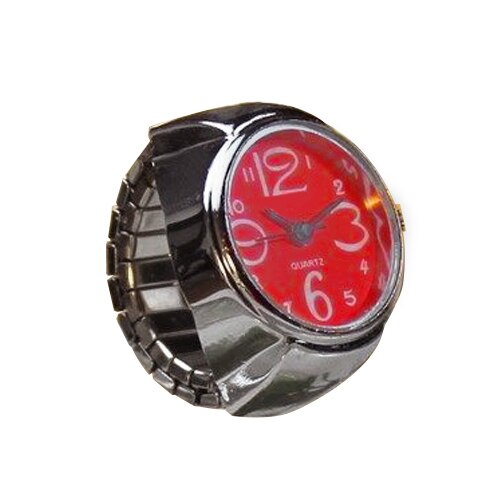 Fashion Couple Watch Ring Round Quartz Stainless Steel