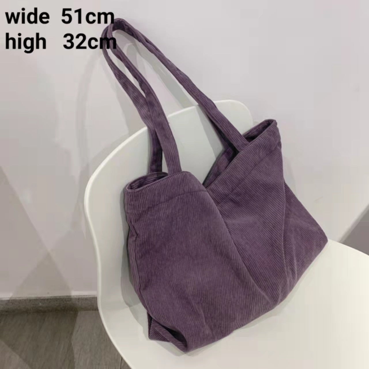 Corduroy Bag for Women Shopper Handbags