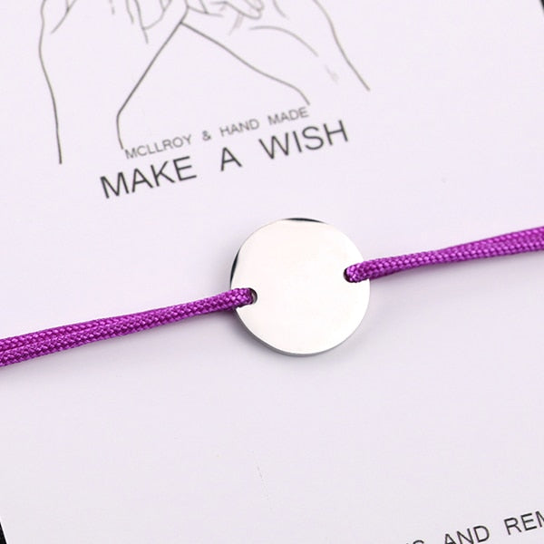 Personalized Stainless Steel rope bracelet