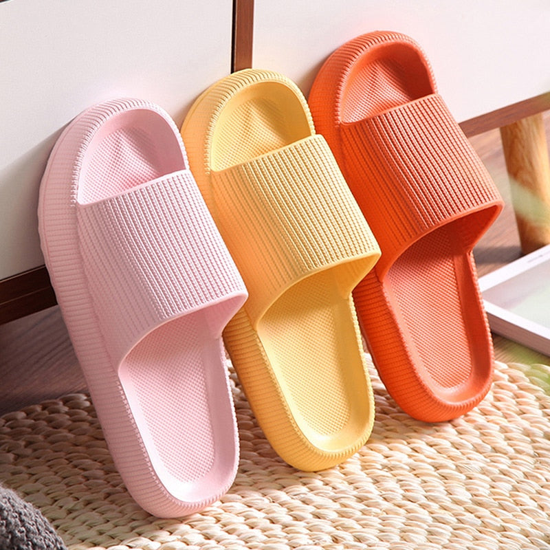 Lucyever Thick Platform Non-slip EVA Flip Flops