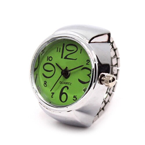 Fashion Couple Watch Ring Round Quartz Stainless Steel