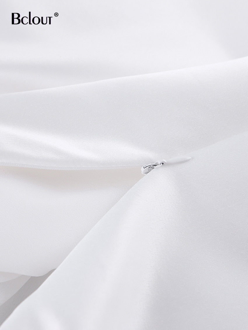 Bclout Elegant Loose High Waist Black Party Long Skirt