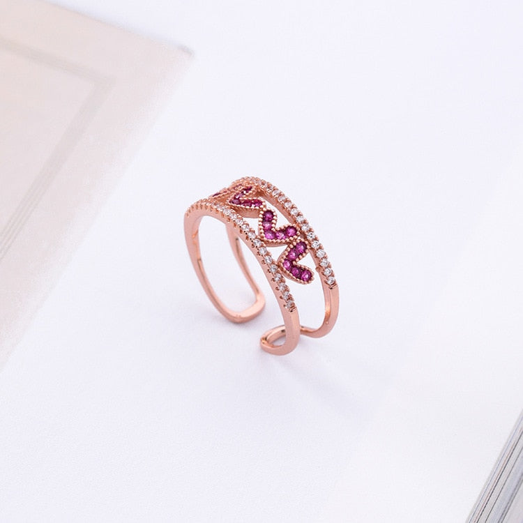 New Exquisite Lovely Opening Ring