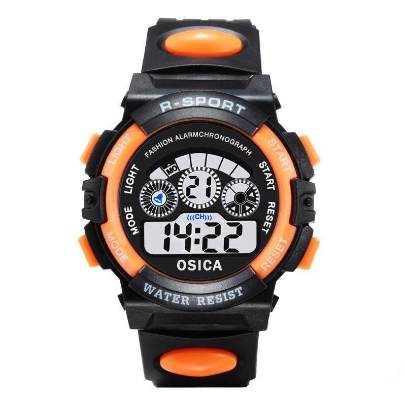 Color Luminous Dial Life Waterproof Multi-function Electronic Watch For Boys And Girls