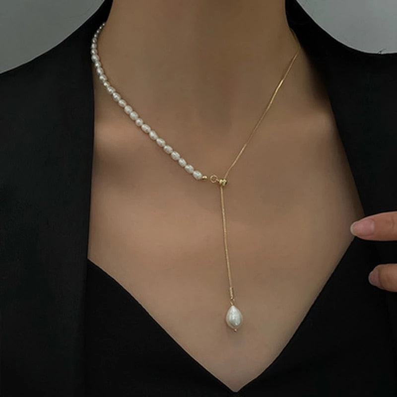 Minar Multiple French Pearl Necklace