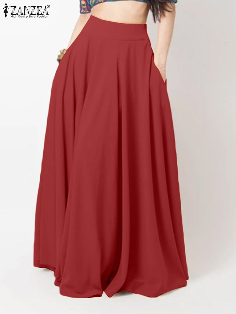 Casual Elegant A-line Party Beach Maxi Long Skirt