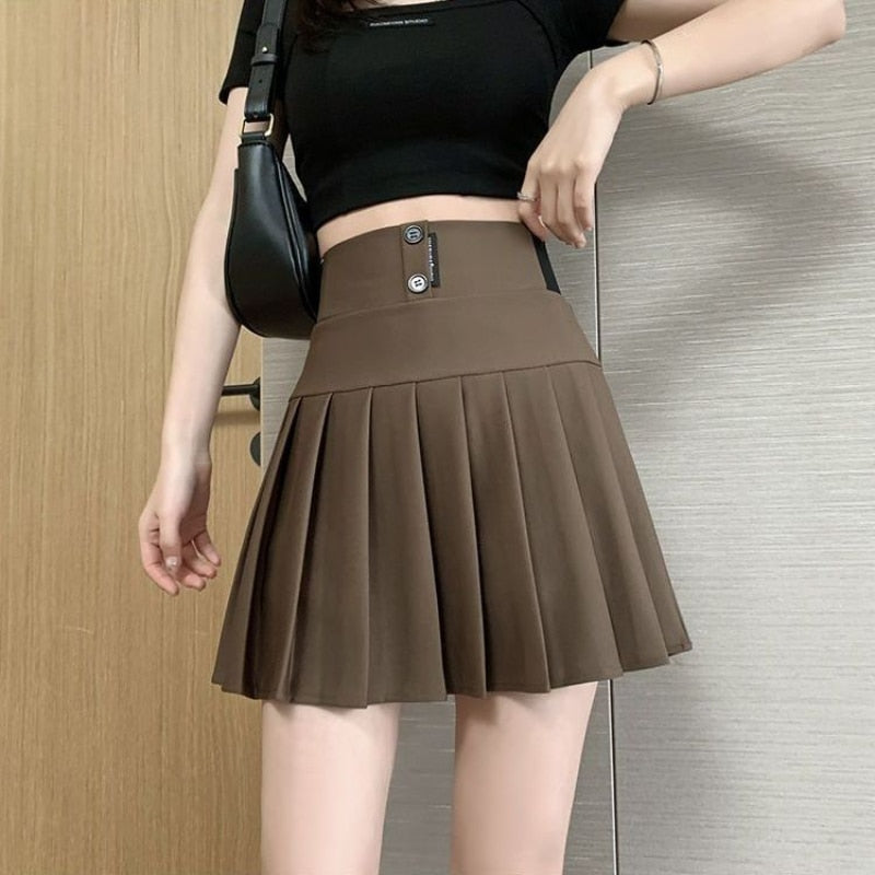 Korean fashion casual mini pleated skirt 2