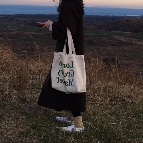 Cheap Casual Large Capacity Shoulder Bags Shopper Canvas