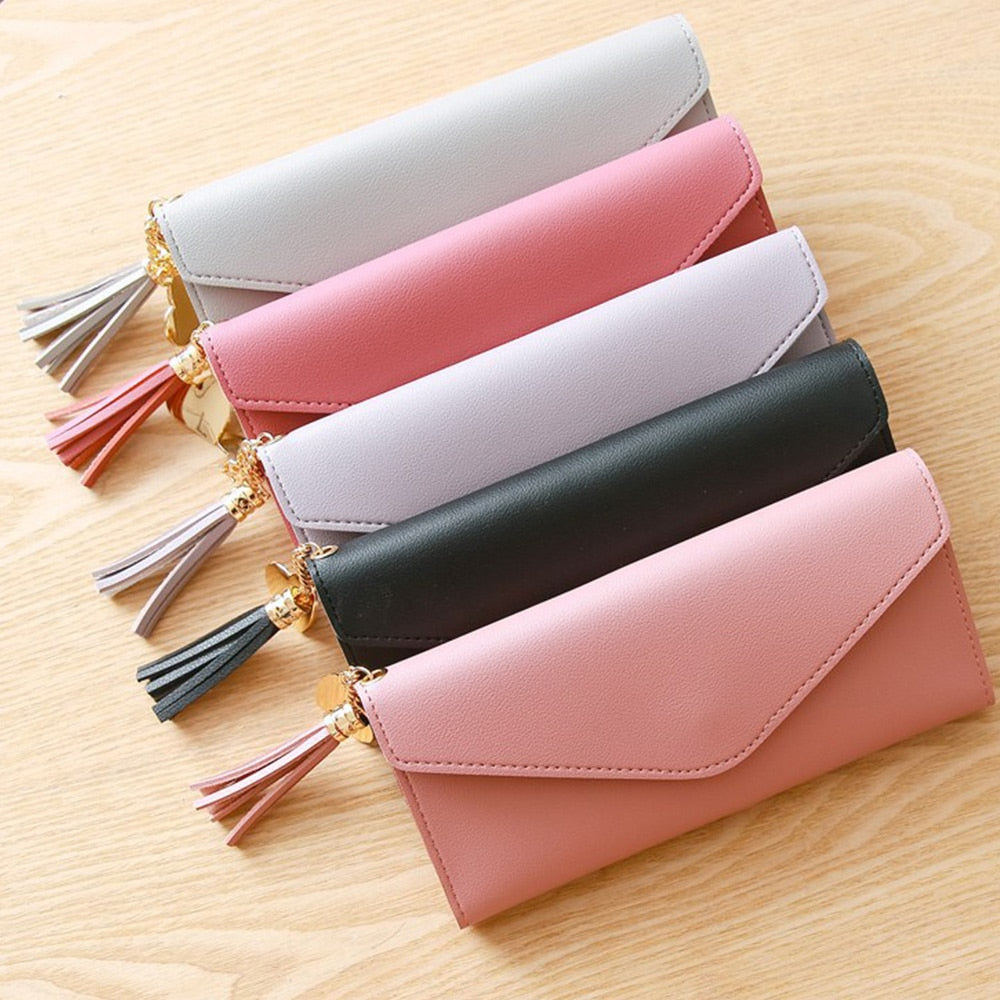 Trendy Heart-shaped Long Clutch Bag