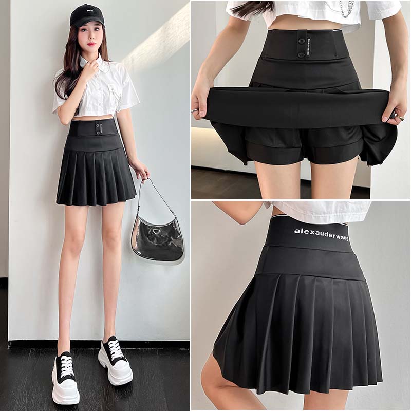 Korean fashion casual mini pleated skirt 2