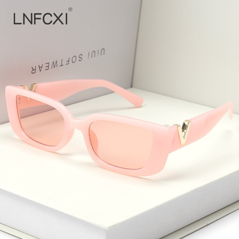 LNFCXI Luxury Retro Small Frame Cat Eye Sunglasses
