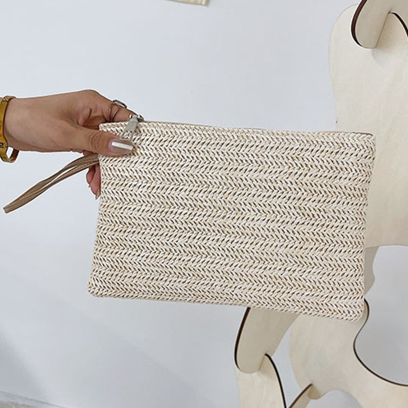 Elegant Ladies Straw Woven Handbag Women