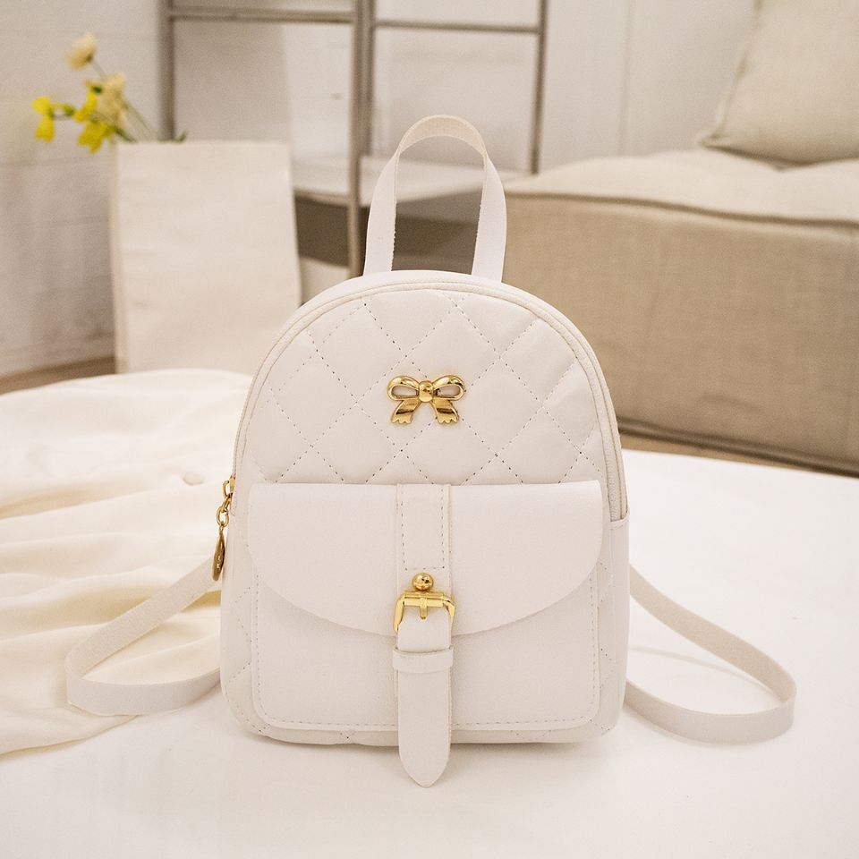 PU Leather Mini Women Backpack Multi-Function Bag