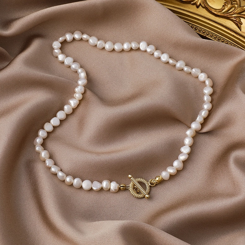 Minar Multiple French Pearl Necklace
