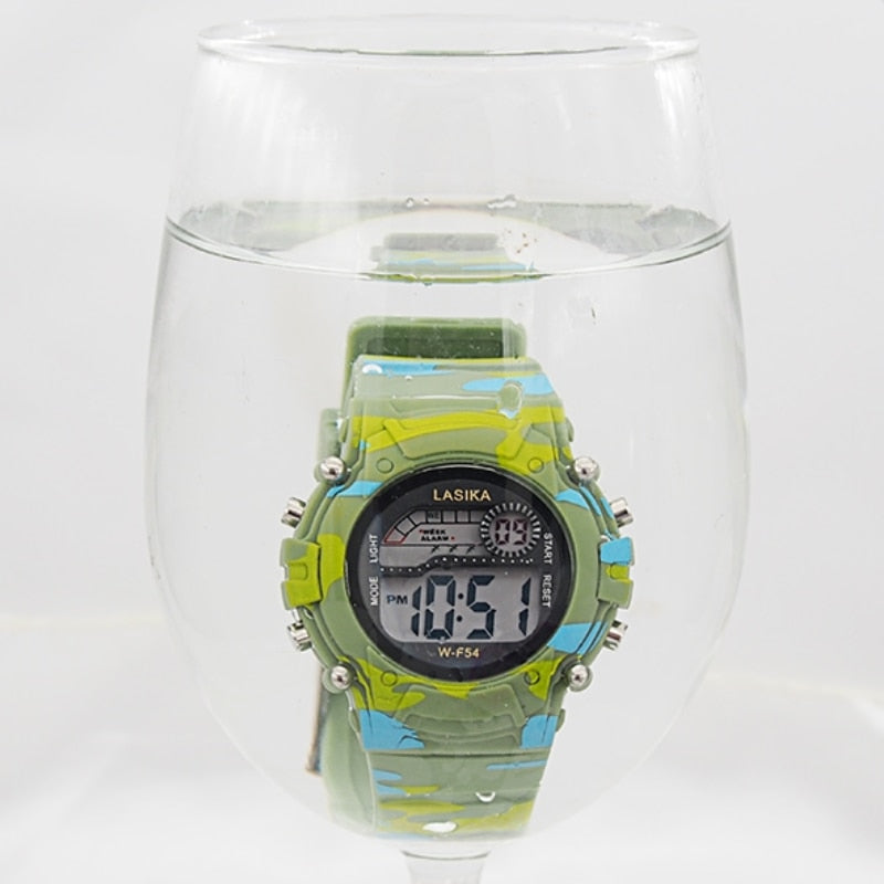 Fashion Luminous Led Alarm Camouflage Watch - Jeglowstore