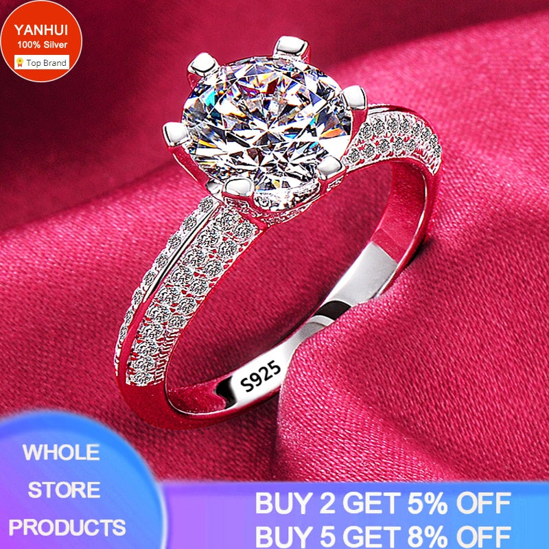 Gold Color Tibetan Silver Round 8mm 2ct Cubic Zircon Ring