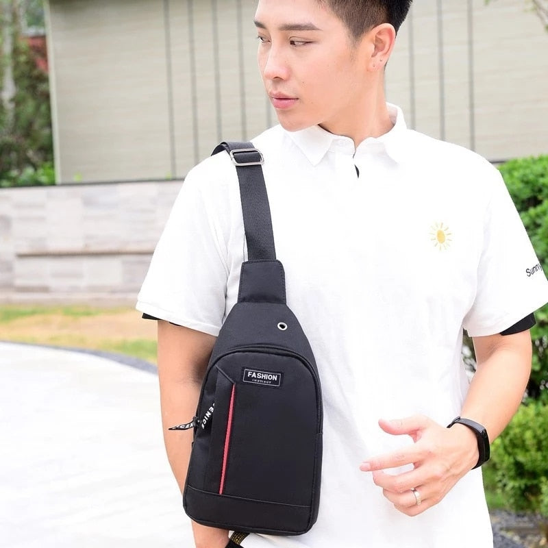 Nylon Waist Packs Sling Bag Crossbody Canvas Bag