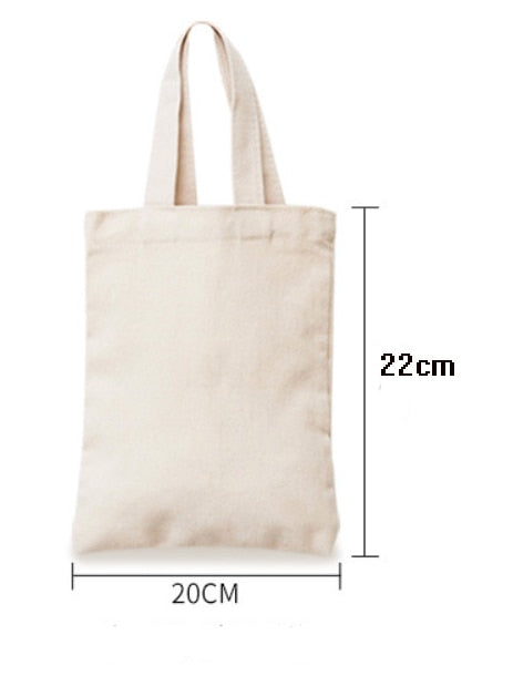 Cotton Zipper Portable Canvas Bag