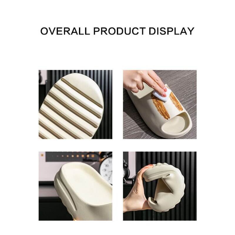 Thick Printed Graffiti Flip Flops Unisex