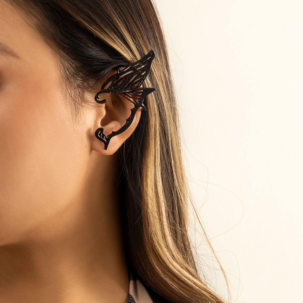 Punk Fairy Ear Cuff Earring Dark Elf Ear Clip No Piercing Earrings