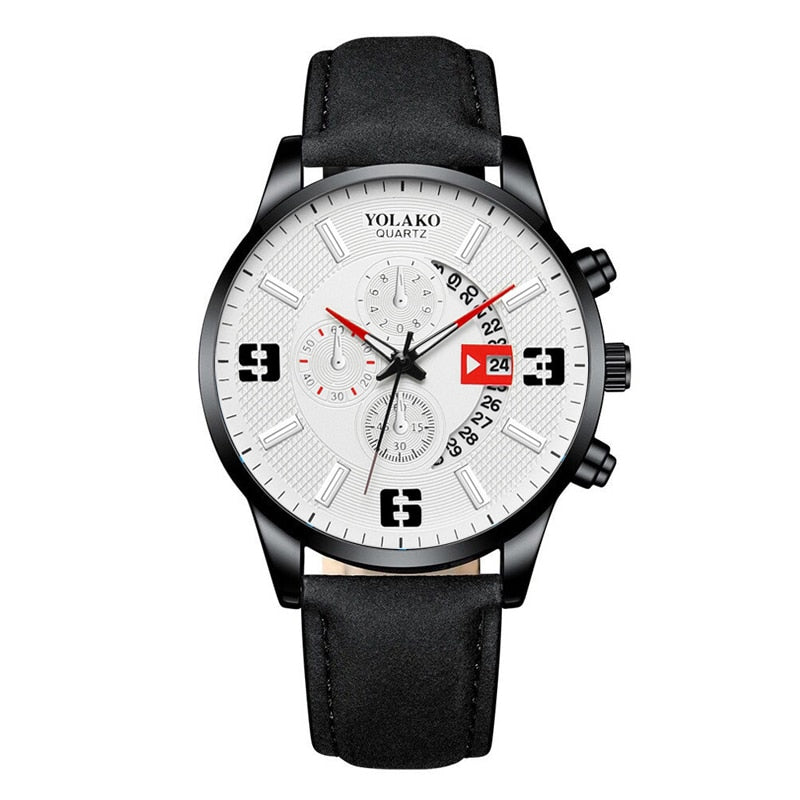 Mens Fashion Stainless Steel Mesh Belt Quartz Wrist Watch