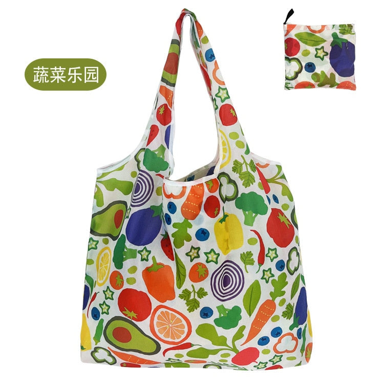 Fashion Printing Foldable Eco-Friendly Large-capacity Shopping Bag