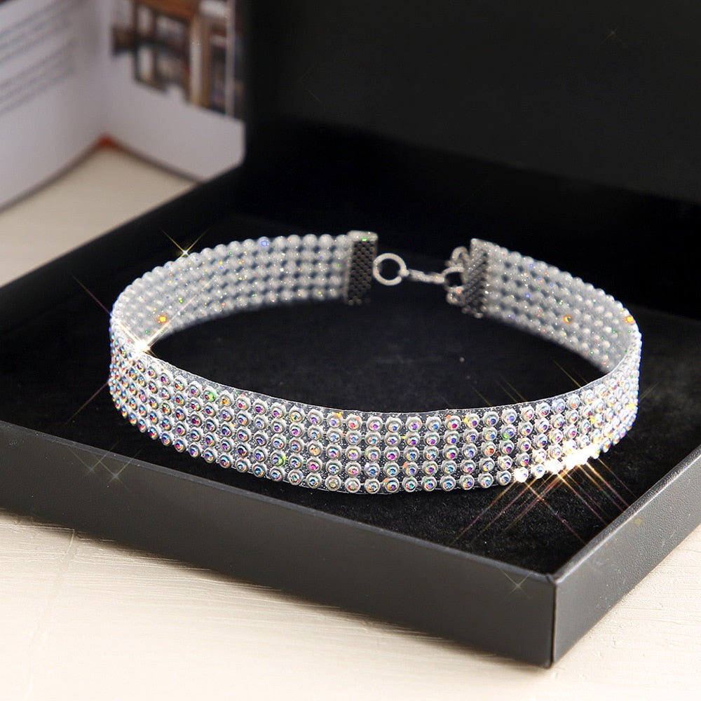 Crystal Rhinestone Choker Necklace