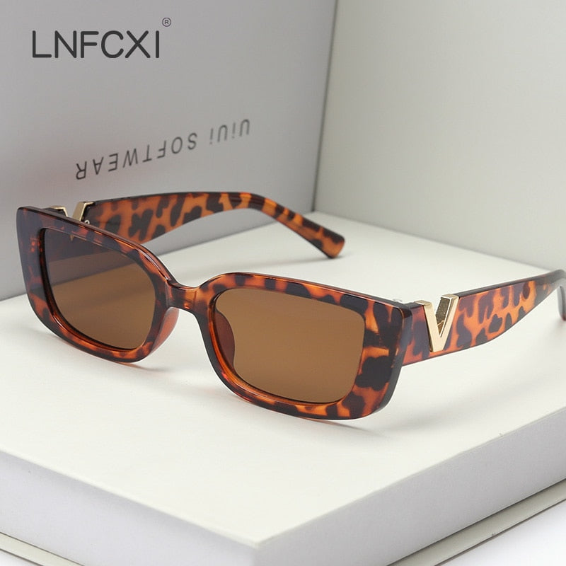LNFCXI Luxury Retro Small Frame Cat Eye Sunglasses